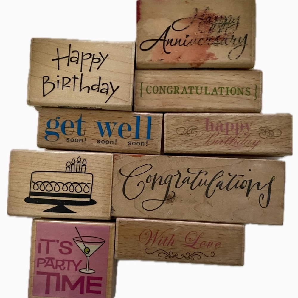 BOGO 9 Wooden Stamps
